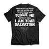 Viking, Norse, Gym t-shirt & apparel, I am your salvation, BackApparel[Heathen By Nature authentic Viking products]Next Level Premium Short Sleeve T-ShirtBlackX-Small