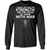 Viking, Norse, Gym t-shirt & apparel, I asked the gods for strength, FrontApparel[Heathen By Nature authentic Viking products]Long-Sleeve Ultra Cotton T-ShirtBlackS