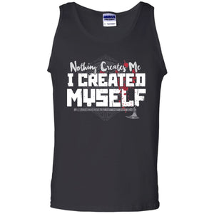 Viking, Norse, Gym t-shirt & apparel, I creates myself, FrontApparel[Heathen By Nature authentic Viking products]Cotton Tank TopBlackS