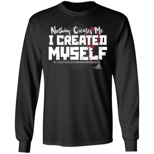 Viking, Norse, Gym t-shirt & apparel, I creates myself, FrontApparel[Heathen By Nature authentic Viking products]Long-Sleeve Ultra Cotton T-ShirtBlackS