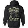 Viking, Norse, Gym t-shirt & apparel, I do what I want, backApparel[Heathen By Nature authentic Viking products]Unisex Pullover HoodieBlackS