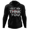 Viking, Norse, Gym t-shirt & apparel, I don't even think of you, FrontApparel[Heathen By Nature authentic Viking products]Unisex Pullover HoodieBlackS