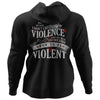 Viking, Norse, Gym t-shirt & apparel, I don't like violence, BackApparel[Heathen By Nature authentic Viking products]Unisex Pullover HoodieBlackS