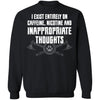Viking, Norse, Gym t-shirt & apparel, I exist entirely on caffeine, nicotine and inappropriate thoughts, FrontApparel[Heathen By Nature authentic Viking products]Unisex Crewneck Pullover SweatshirtBlackS