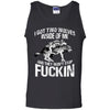 Viking, Norse, Gym t-shirt & apparel, I got two wolves inside of me, FrontApparel[Heathen By Nature authentic Viking products]Cotton Tank TopBlackS