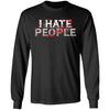 Viking, Norse, Gym t-shirt & apparel, I hate people, FrontApparel[Heathen By Nature authentic Viking products]Long-Sleeve Ultra Cotton T-ShirtBlackS