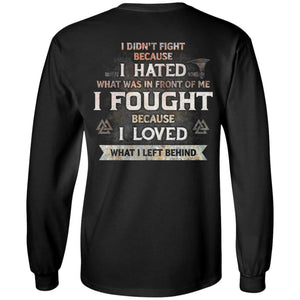 Viking, Norse, Gym t-shirt & apparel, I hated, I loved, BackApparel[Heathen By Nature authentic Viking products]Long-Sleeve Ultra Cotton T-ShirtBlackS