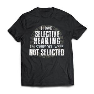 Viking, Norse, Gym t-shirt & apparel, I have selective hearing, FrontApparel[Heathen By Nature authentic Viking products]Next Level Premium Short Sleeve T-ShirtBlackX-Small