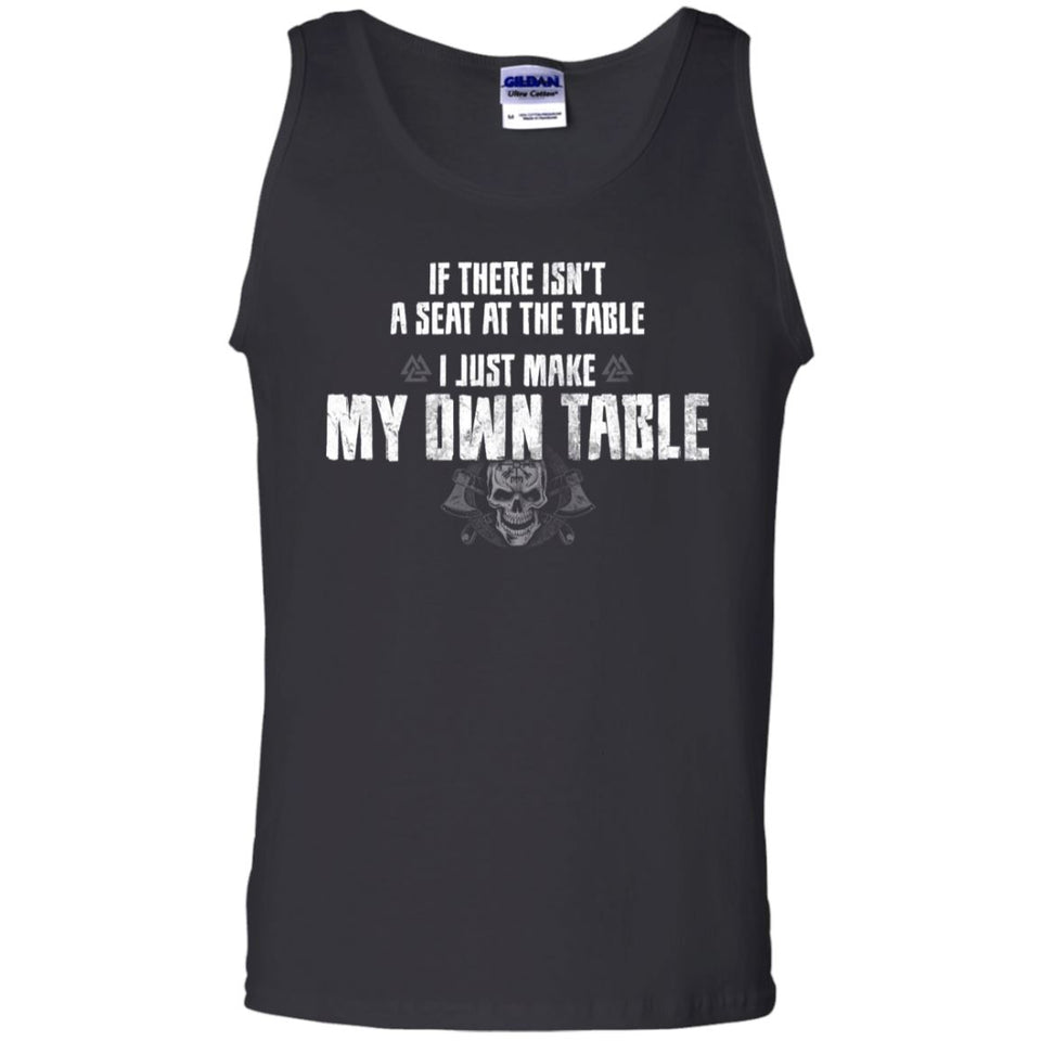 Viking, Norse, Gym t-shirt & apparel, I just make my own table, FrontApparel[Heathen By Nature authentic Viking products]Cotton Tank TopBlackS