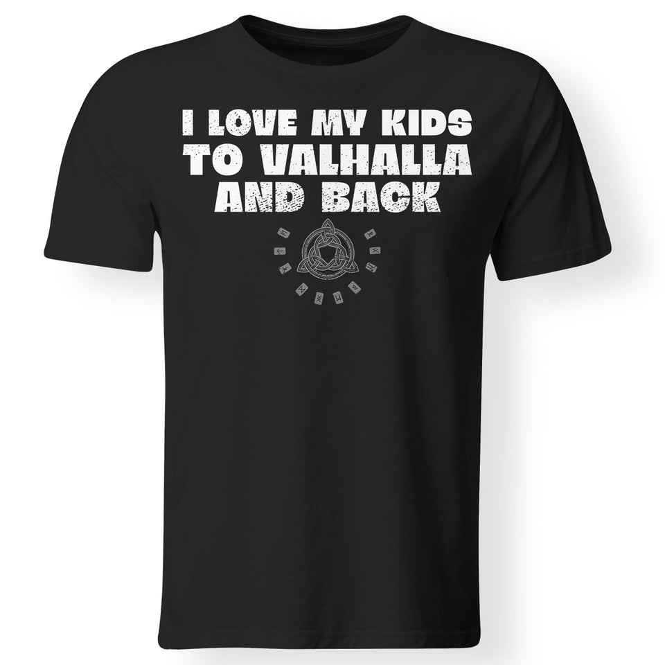 Viking, Norse, Gym t-shirt & apparel, I love my kids, FrontApparel[Heathen By Nature authentic Viking products]Gildan Premium Men T-ShirtBlack5XL