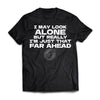 Viking, Norse, Gym t-shirt & apparel, I may look alone, FrontApparel[Heathen By Nature authentic Viking products]Premium Short Sleeve T-ShirtBlackX-Small