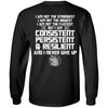 Viking, Norse, Gym t-shirt & apparel, I never give up, BackApparel[Heathen By Nature authentic Viking products]Long-Sleeve Ultra Cotton T-ShirtBlackS
