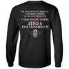 Viking, Norse, Gym t-shirt & apparel, I only know where zero & one hundred is, BackApparel[Heathen By Nature authentic Viking products]Long-Sleeve Ultra Cotton T-ShirtBlackS
