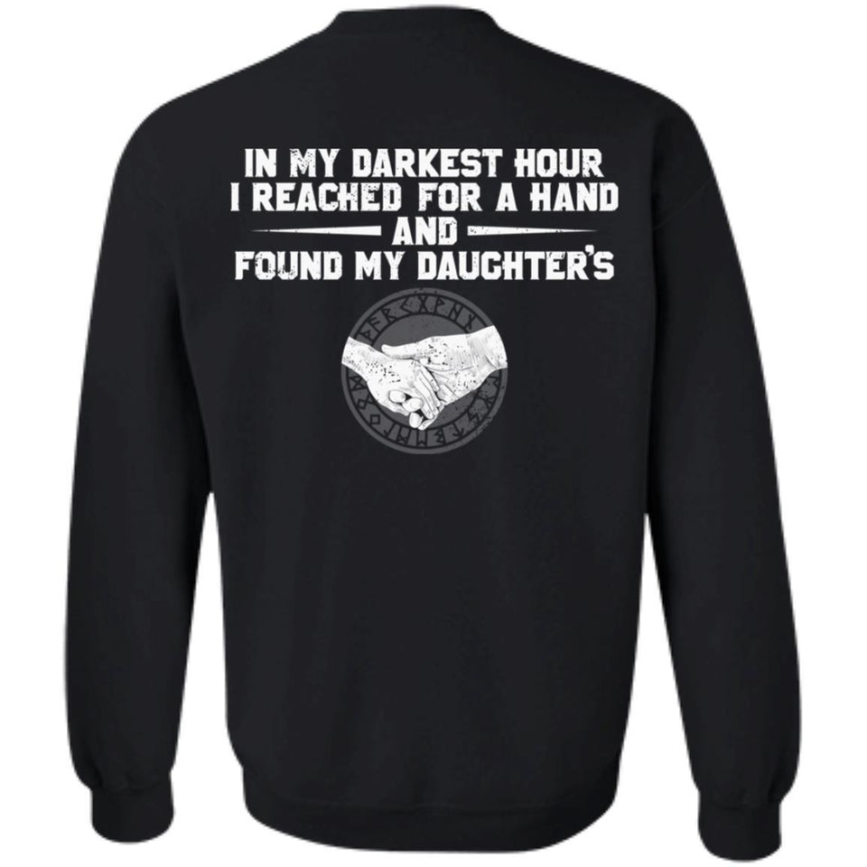 Viking, Norse, Gym t-shirt & apparel, I reached for a hand and found my daughter's, Double sidedApparel[Heathen By Nature authentic Viking products]