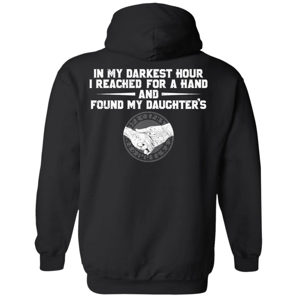 Viking, Norse, Gym t-shirt & apparel, I reached for a hand and found my daughter's, Double sidedApparel[Heathen By Nature authentic Viking products]