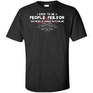 Viking, Norse, Gym t-shirt & apparel, I used to be a people person, FrontApparel[Heathen By Nature authentic Viking products]Tall Ultra Cotton T-ShirtBlackXLT