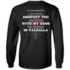 Viking, Norse, Gym t-shirt & apparel, I will be with Odin in Valhalla, BackApparel[Heathen By Nature authentic Viking products]