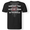 Viking, Norse, Gym t-shirt & apparel, I will be with Odin in Valhalla, BackApparel[Heathen By Nature authentic Viking products]Gildan Premium Men T-ShirtBlack5XL