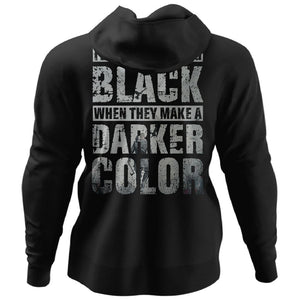 Viking, Norse, Gym t-shirt & apparel, I will stop wearing black, BackApparel[Heathen By Nature authentic Viking products]Unisex Pullover HoodieBlackS