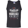 Viking, Norse, Gym t-shirt & apparel, I would do violent things, FrontApparel[Heathen By Nature authentic Viking products]Cotton Tank TopBlackS