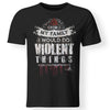 Viking, Norse, Gym t-shirt & apparel, I would do violent things, FrontApparel[Heathen By Nature authentic Viking products]Gildan Premium Men T-ShirtBlack5XL