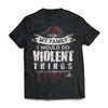 Viking, Norse, Gym t-shirt & apparel, I would do violent things, FrontApparel[Heathen By Nature authentic Viking products]Next Level Premium Short Sleeve T-ShirtBlackX-Small