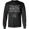 Viking, Norse, Gym t-shirt & apparel, If he is not willing to stand with me in battle, FrontApparel[Heathen By Nature authentic Viking products]Long-Sleeve Ultra Cotton T-ShirtBlackS