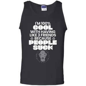 Viking, Norse, Gym t-shirt & apparel, I'm 100% cool, FrontApparel[Heathen By Nature authentic Viking products]Cotton Tank TopBlackS