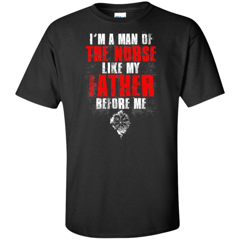 Viking, Norse, Gym t-shirt & apparel, I'm A Man, FrontApparel[Heathen By Nature authentic Viking products]Tall Ultra Cotton T-ShirtBlackXLT