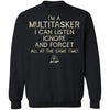 Viking, Norse, Gym t-shirt & apparel, I'm a multitasker, FrontApparel[Heathen By Nature authentic Viking products]Unisex Crewneck Pullover SweatshirtBlackS
