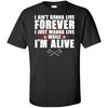 Viking, Norse, Gym t-shirt & apparel, I'm alive, FrontApparel[Heathen By Nature authentic Viking products]Tall Ultra Cotton T-ShirtBlackXLT