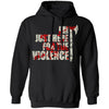 Viking, Norse, Gym t-shirt & apparel, I'm just here for the violence, frontApparel[Heathen By Nature authentic Viking products]Unisex Pullover HoodieBlackS