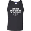 Viking, Norse, Gym t-shirt & apparel, I'm not anti-social, FrontApparel[Heathen By Nature authentic Viking products]Cotton Tank TopBlackS