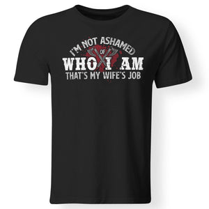 Viking, Norse, Gym t-shirt & apparel, I'm not ashamed of who I am, FrontApparel[Heathen By Nature authentic Viking products]Gildan Premium Men T-ShirtBlack5XL