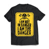 Viking, Norse, Gym t-shirt & apparel, I'm not in danger I'm the danger , frontApparel[Heathen By Nature authentic Viking products]Next Level Premium Short Sleeve T-ShirtBlackX-Small