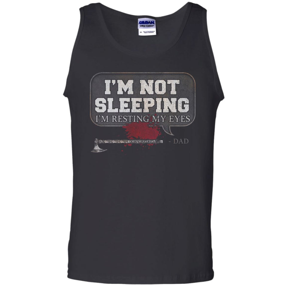 Viking, Norse, Gym t-shirt & apparel, I'm not sleeping, FrontApparel[Heathen By Nature authentic Viking products]Cotton Tank TopBlackS