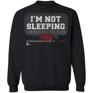 Viking, Norse, Gym t-shirt & apparel, I'm not sleeping, FrontApparel[Heathen By Nature authentic Viking products]Unisex Crewneck Pullover SweatshirtBlackS