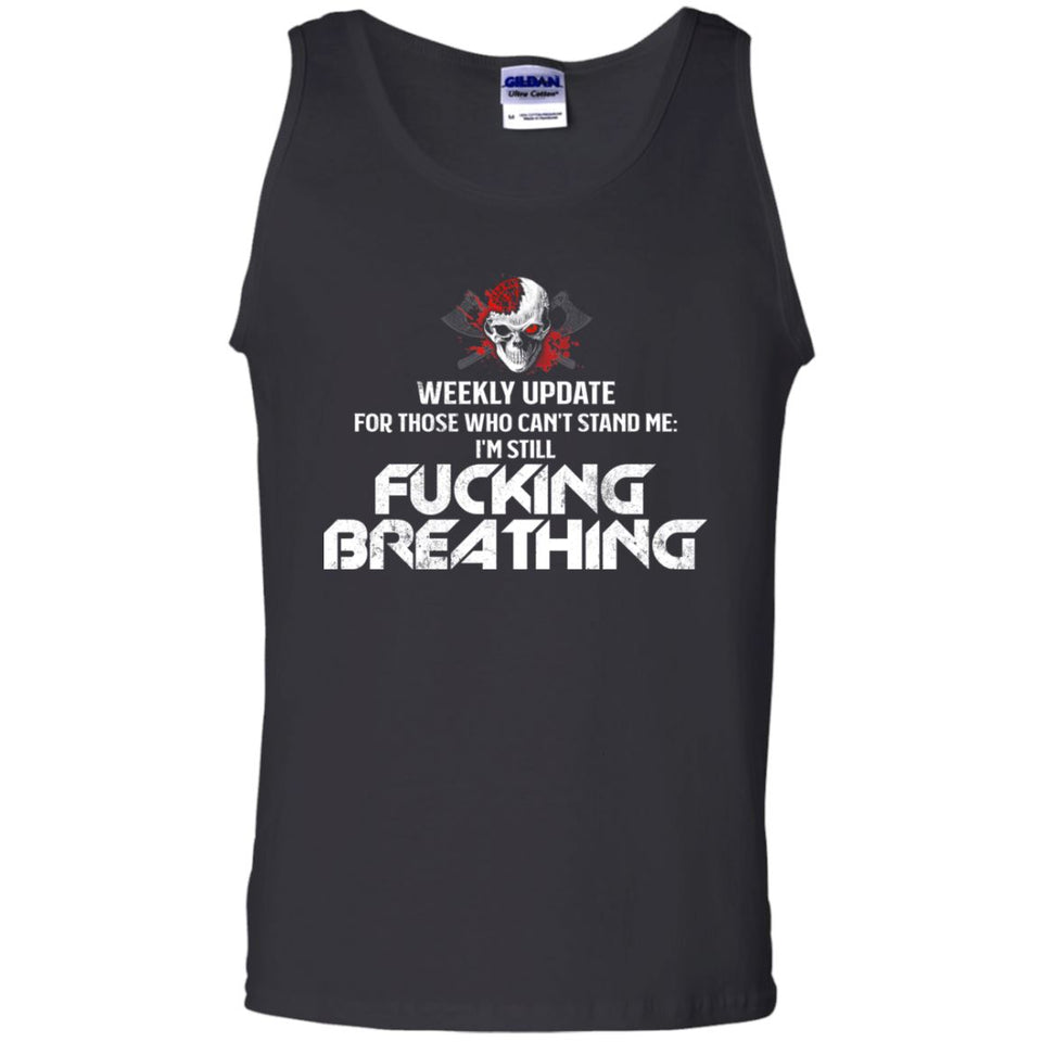 Viking, Norse, Gym t-shirt & apparel, I'm Still Fucking Breathing, FrontApparel[Heathen By Nature authentic Viking products]Cotton Tank TopBlackS
