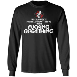 Viking, Norse, Gym t-shirt & apparel, I'm Still Fucking Breathing, FrontApparel[Heathen By Nature authentic Viking products]Long-Sleeve Ultra Cotton T-ShirtBlackS