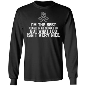 Viking, Norse, Gym t-shirt & apparel, I'm the best, frontApparel[Heathen By Nature authentic Viking products]Long-Sleeve Ultra Cotton T-ShirtBlackS