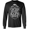 Viking, Norse, Gym t-shirt & apparel, I'm the reason you need a safe space, FrontApparel[Heathen By Nature authentic Viking products]Long-Sleeve Ultra Cotton T-ShirtBlackS
