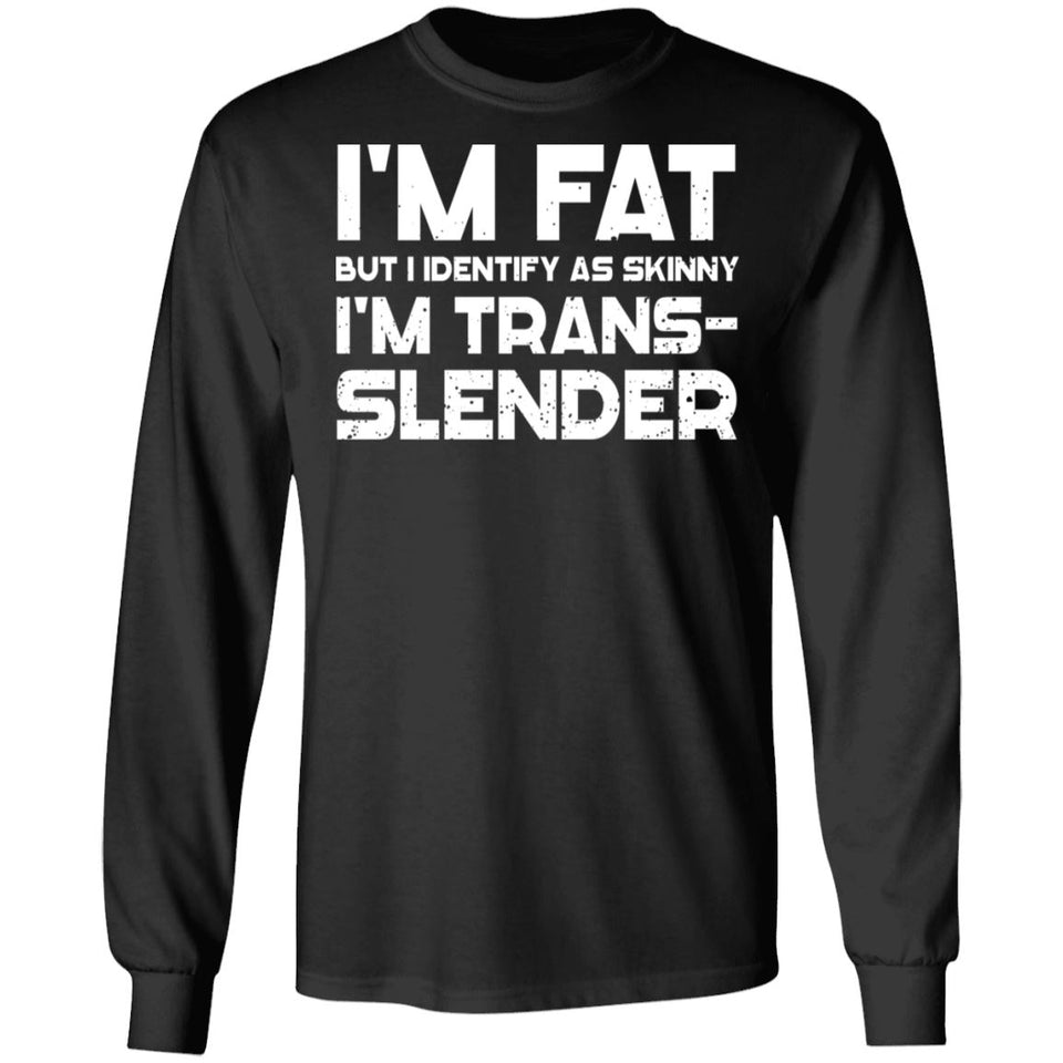 Viking, Norse, Gym t-shirt & apparel, I'm trans-slender, FrontApparel[Heathen By Nature authentic Viking products]Long-Sleeve Ultra Cotton T-ShirtBlackS
