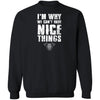 Viking, Norse, Gym t-shirt & apparel, I'm why we can't have nice things, FrontApparel[Heathen By Nature authentic Viking products]Unisex Crewneck Pullover SweatshirtBlackS