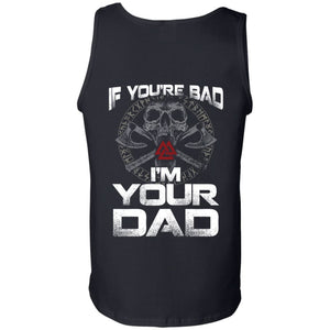 Viking, Norse, Gym t-shirt & apparel, I'm Your Dad, BackApparel[Heathen By Nature authentic Viking products]Cotton Tank TopBlackS