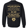 Viking, Norse, Gym t-shirt & apparel, It is in my nature to be kind, backApparel[Heathen By Nature authentic Viking products]Unisex Crewneck Pullover SweatshirtBlackS