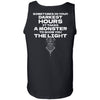 Viking, Norse, Gym t-shirt & apparel, It takes a monster to show you the light, BackApparel[Heathen By Nature authentic Viking products]Cotton Tank TopBlackS