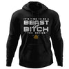 Viking, Norse, Gym t-shirt & apparel, It's time to be a beast or bitch, FrontApparel[Heathen By Nature authentic Viking products]Unisex Pullover HoodieBlackS