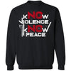 Viking, Norse, Gym t-shirt & apparel, Know violence Know peace, FrontApparel[Heathen By Nature authentic Viking products]Unisex Crewneck Pullover SweatshirtBlackS