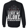 Viking, Norse, Gym t-shirt & apparel, Leave me alone, BackApparel[Heathen By Nature authentic Viking products]Unisex Crewneck Pullover SweatshirtBlackS