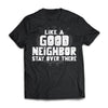 Viking, Norse, Gym t-shirt & apparel, Like a good neighbor, FrontApparel[Heathen By Nature authentic Viking products]Next Level Premium Short Sleeve T-ShirtBlackX-Small